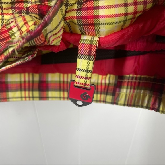 Burton Pink and Yellow Dry Ride Quilted Hooded Jacket Extra Large: (18) - Picture 7 of 10